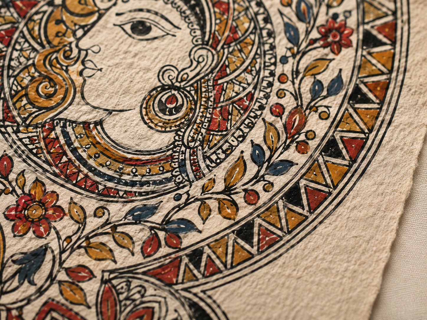 Madhubani art detail
