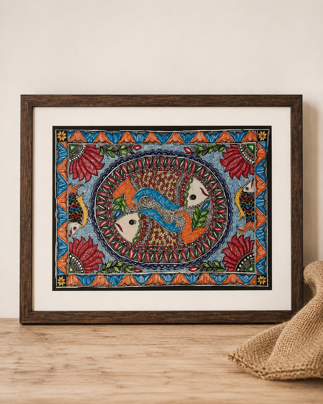 Madhubani Fish Painting
